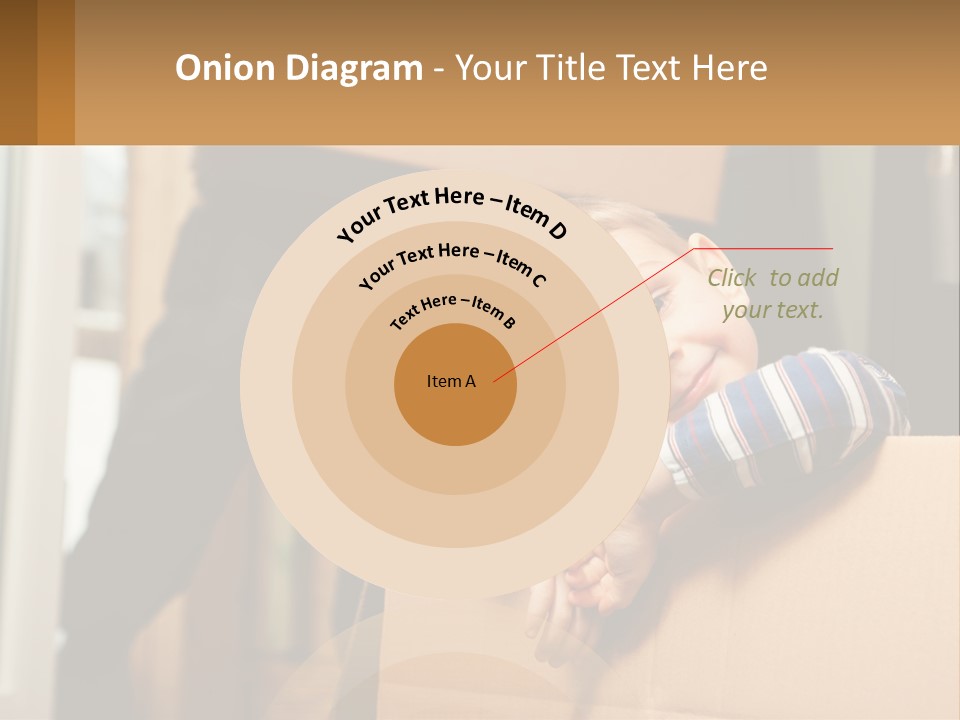 A Young Boy Sitting On Top Of A Cardboard Box PowerPoint Template