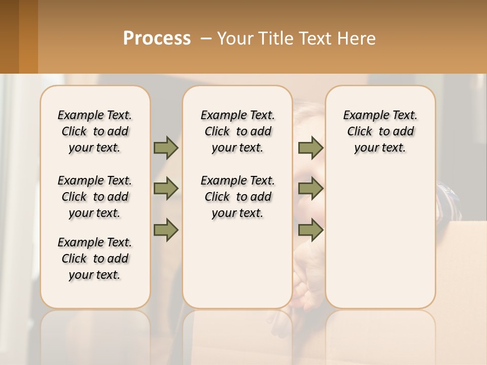 A Young Boy Sitting On Top Of A Cardboard Box PowerPoint Template