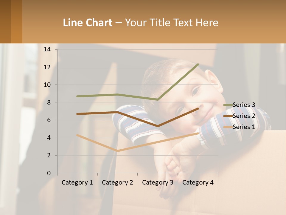 A Young Boy Sitting On Top Of A Cardboard Box PowerPoint Template