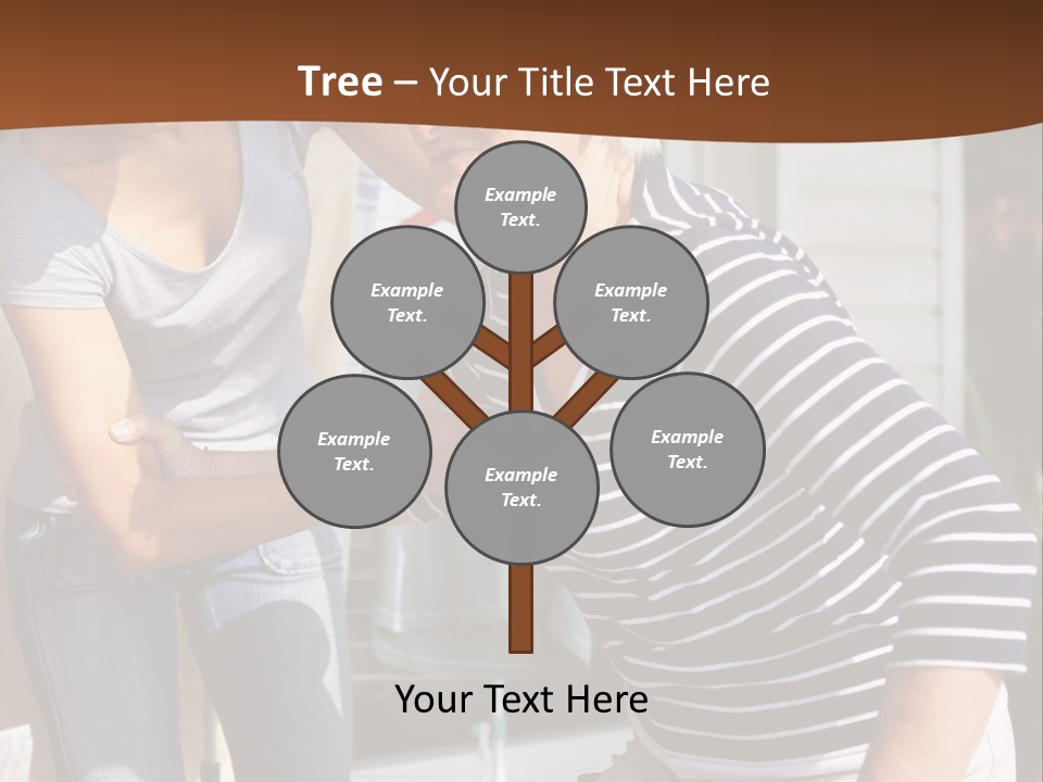 A Woman Helping An Elderly Woman With A Toothbrush PowerPoint Template