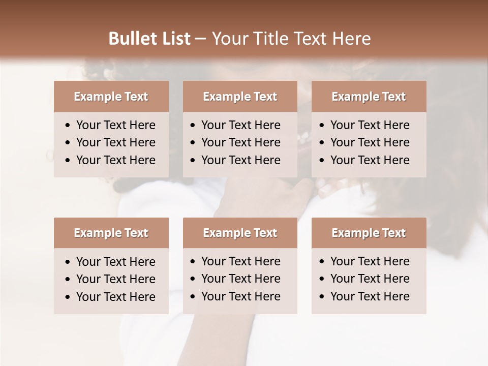 A Woman With Curly Hair Is Smiling For The Camera PowerPoint Template