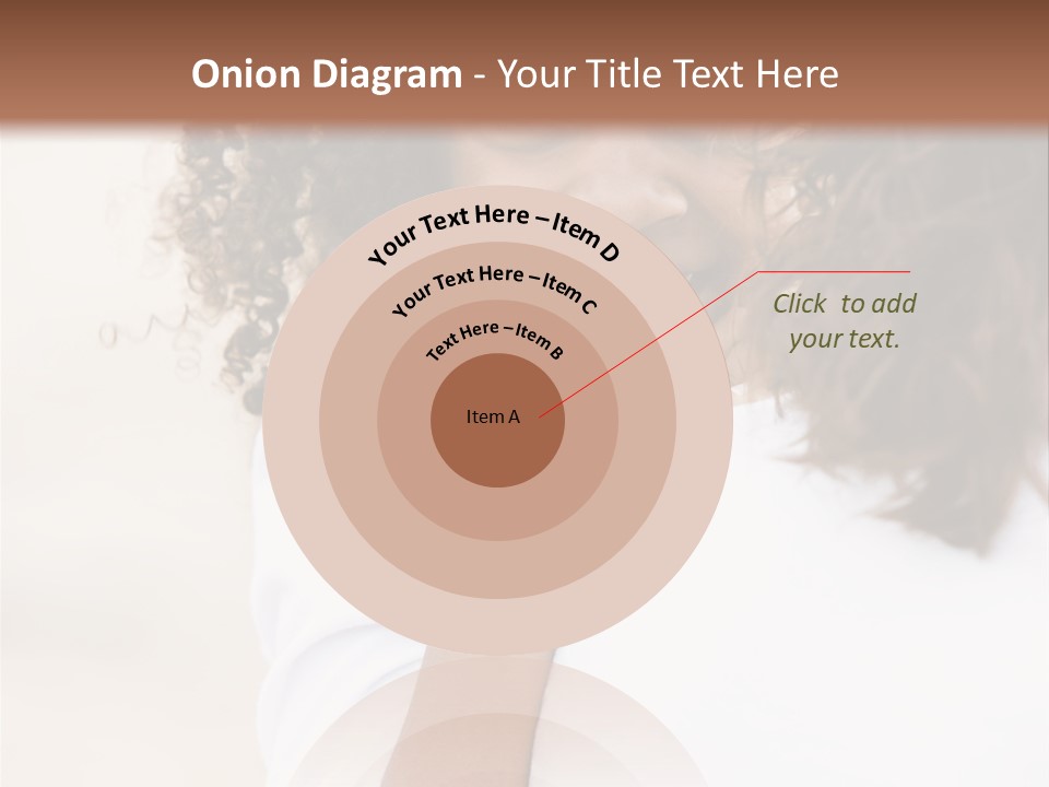 A Woman With Curly Hair Is Smiling For The Camera PowerPoint Template