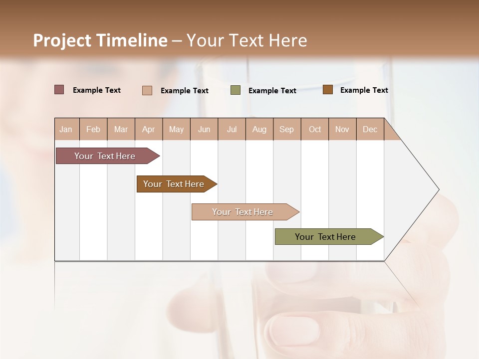A Woman Holding A Glass Of Water In Her Hand PowerPoint Template