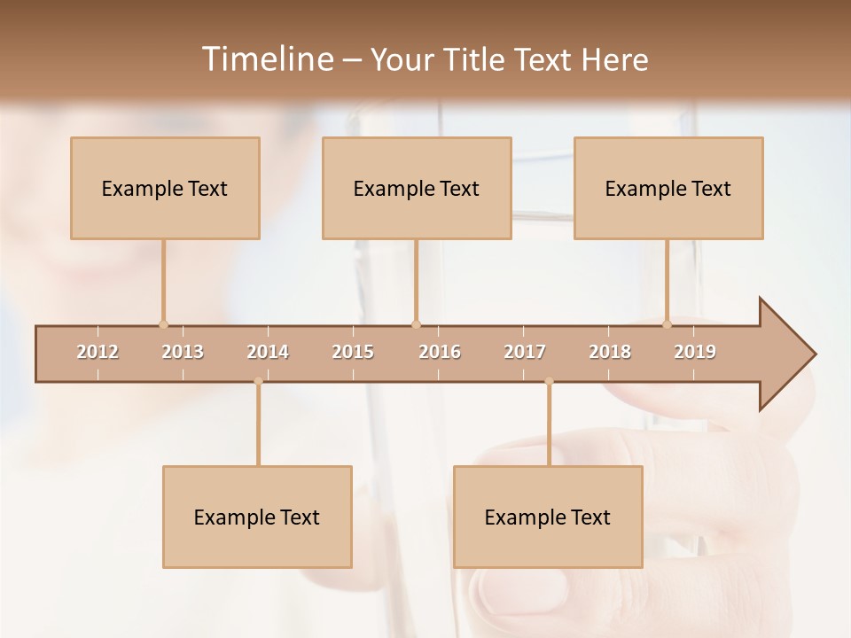 A Woman Holding A Glass Of Water In Her Hand PowerPoint Template