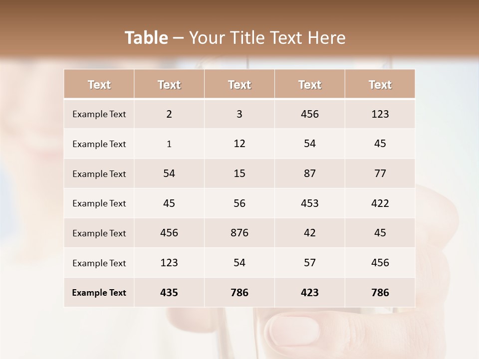 A Woman Holding A Glass Of Water In Her Hand PowerPoint Template