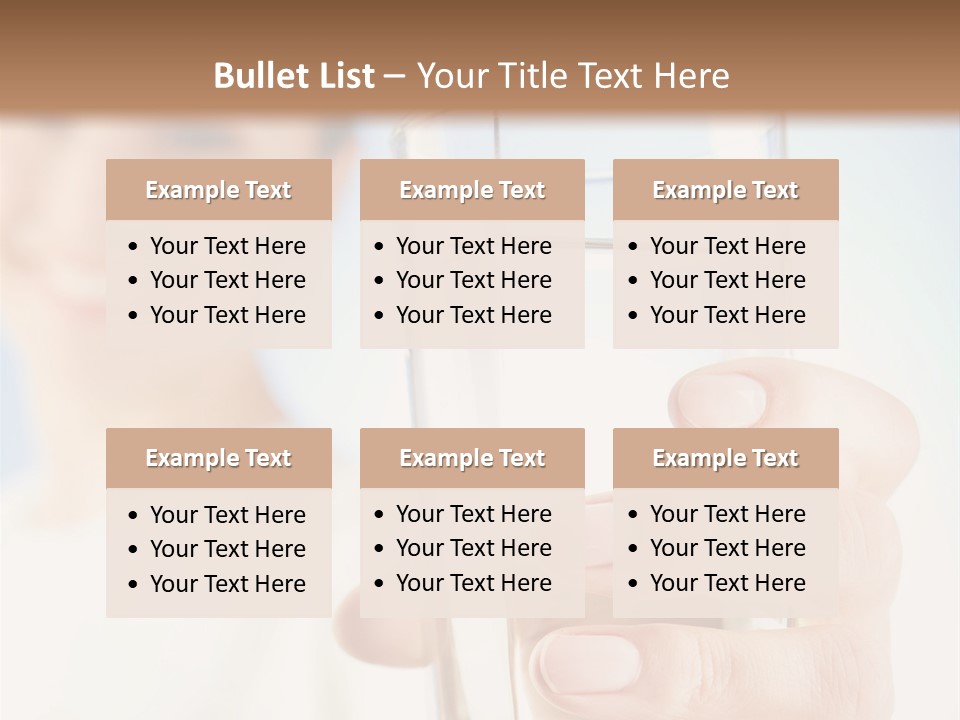 A Woman Holding A Glass Of Water In Her Hand PowerPoint Template