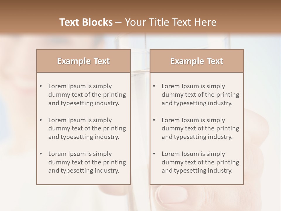 A Woman Holding A Glass Of Water In Her Hand PowerPoint Template