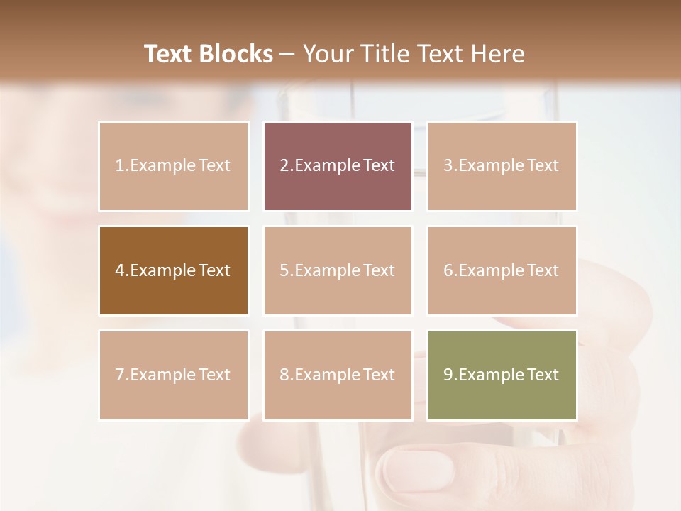 A Woman Holding A Glass Of Water In Her Hand PowerPoint Template