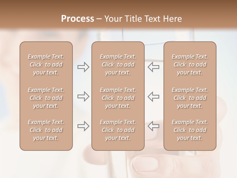 A Woman Holding A Glass Of Water In Her Hand PowerPoint Template