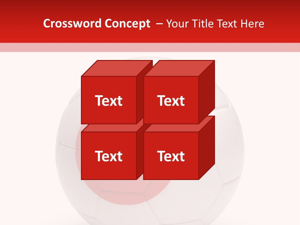 A Soccer Ball With The Flag Of Japan On It PowerPoint Template