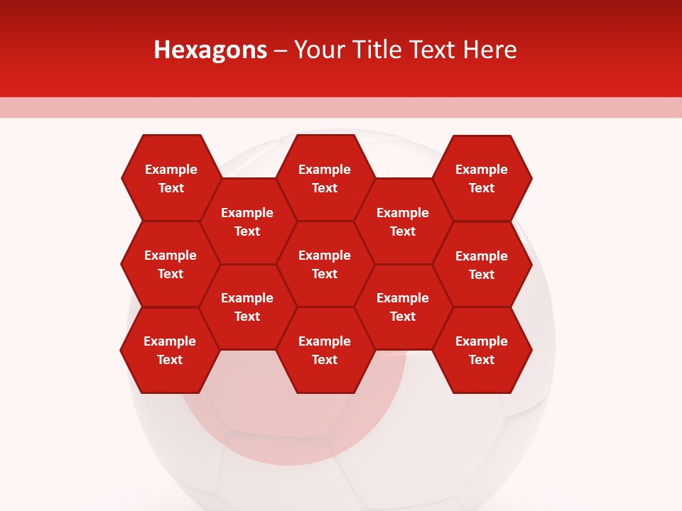 A Soccer Ball With The Flag Of Japan On It PowerPoint Template