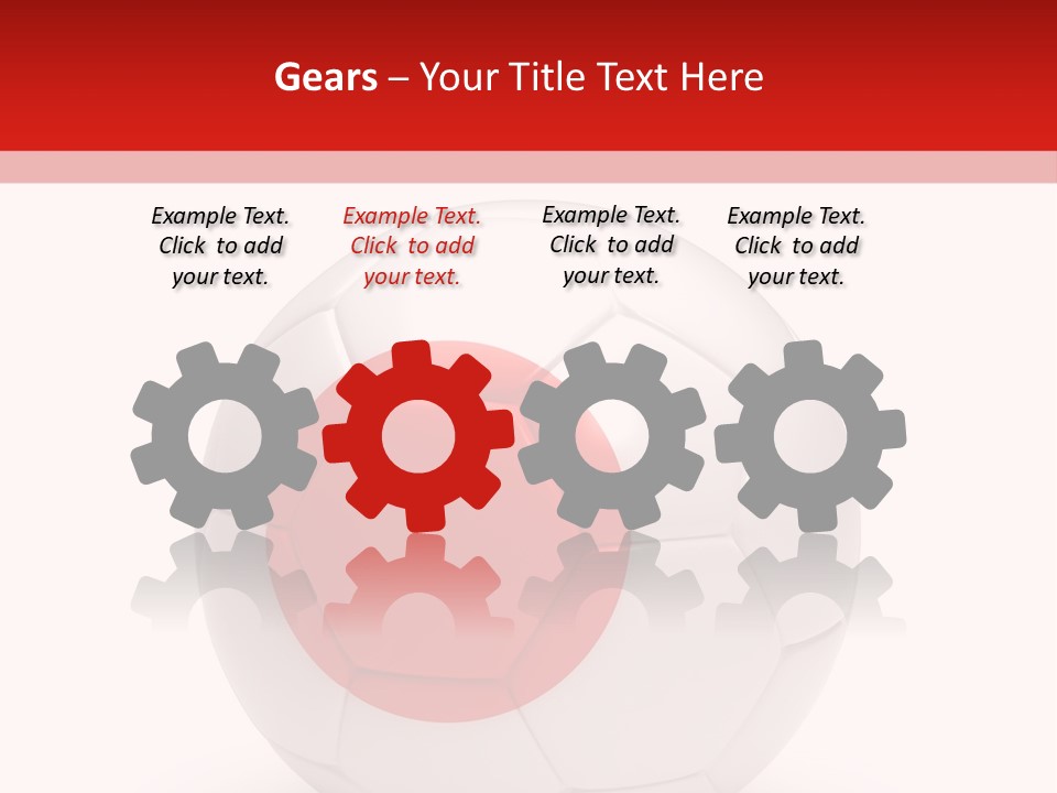 A Soccer Ball With The Flag Of Japan On It PowerPoint Template