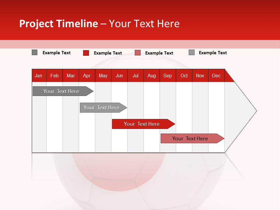 A Soccer Ball With The Flag Of Japan On It PowerPoint Template