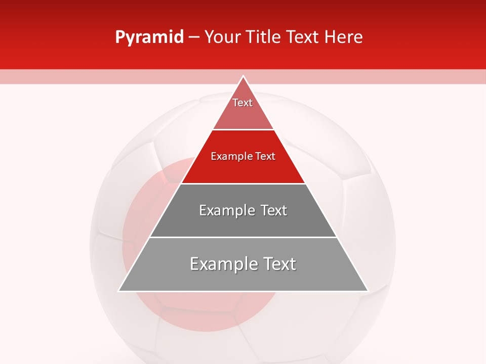 A Soccer Ball With The Flag Of Japan On It PowerPoint Template
