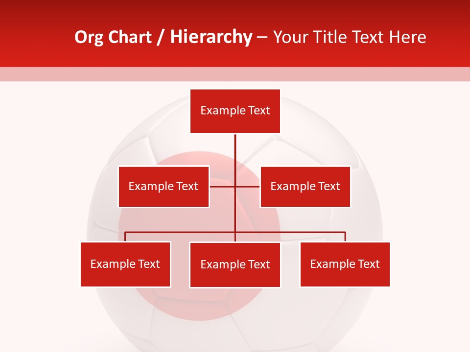A Soccer Ball With The Flag Of Japan On It PowerPoint Template