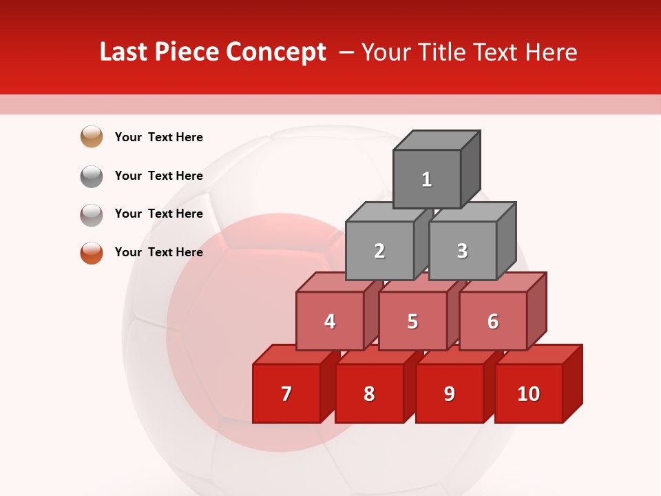 A Soccer Ball With The Flag Of Japan On It PowerPoint Template