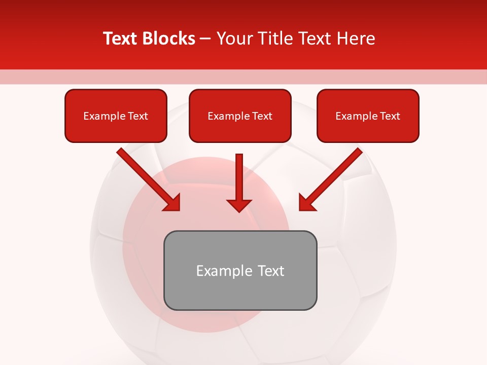A Soccer Ball With The Flag Of Japan On It PowerPoint Template