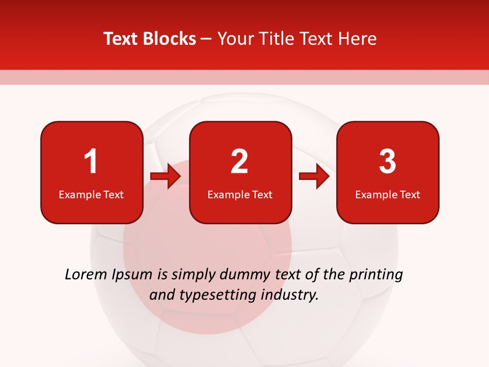 A Soccer Ball With The Flag Of Japan On It PowerPoint Template