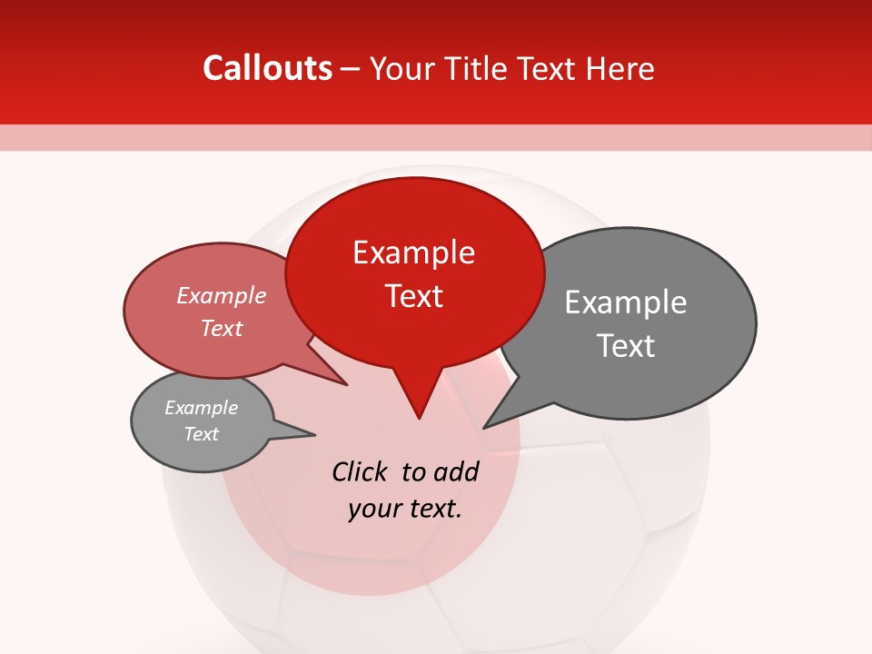 A Soccer Ball With The Flag Of Japan On It PowerPoint Template