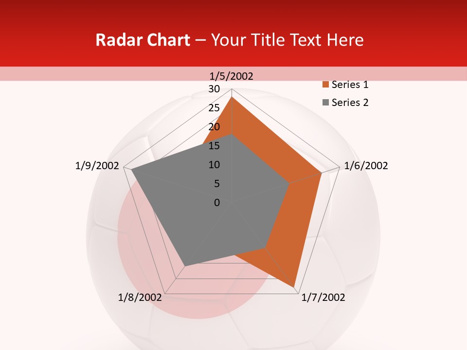 A Soccer Ball With The Flag Of Japan On It PowerPoint Template
