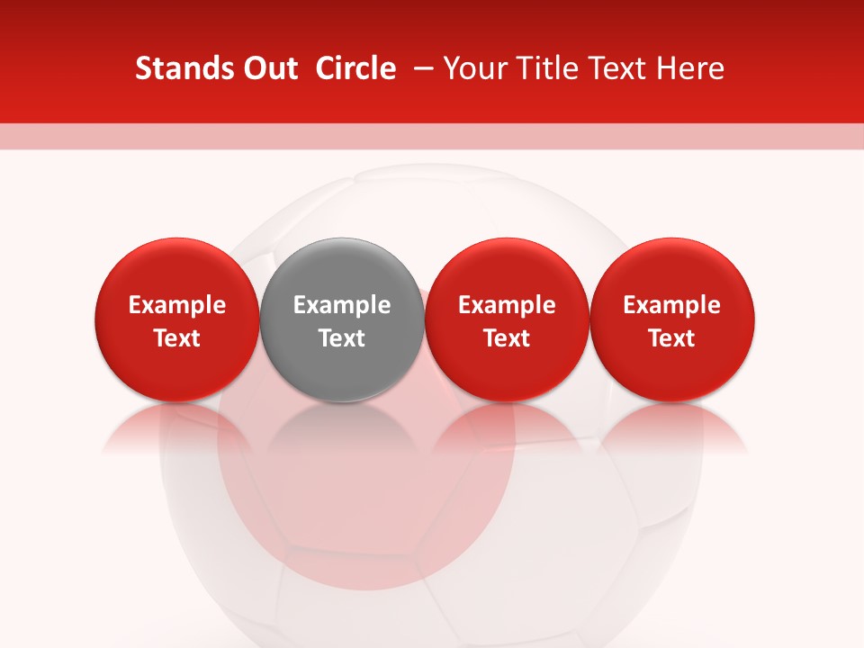 A Soccer Ball With The Flag Of Japan On It PowerPoint Template