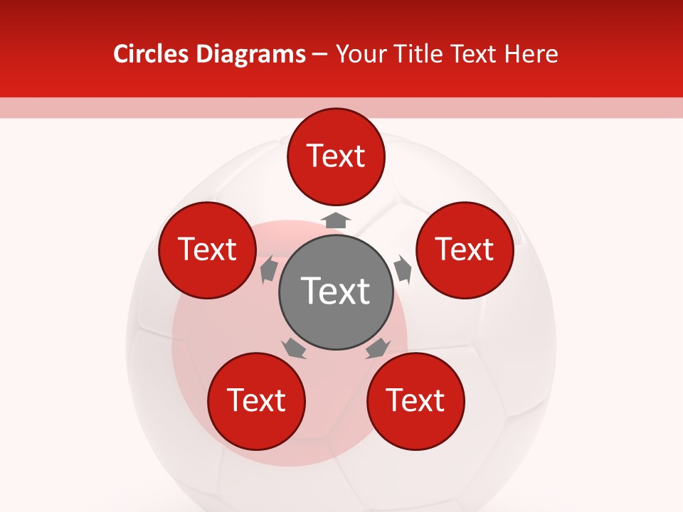 A Soccer Ball With The Flag Of Japan On It PowerPoint Template