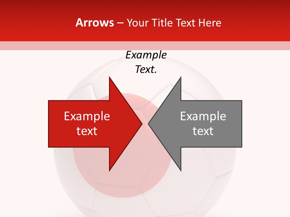A Soccer Ball With The Flag Of Japan On It PowerPoint Template