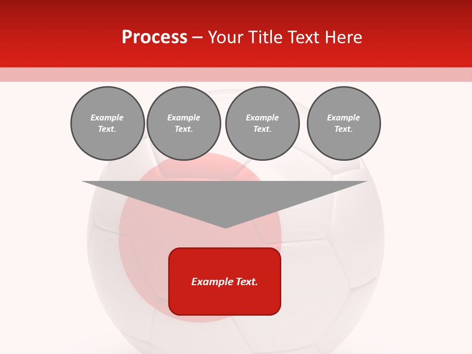 A Soccer Ball With The Flag Of Japan On It PowerPoint Template