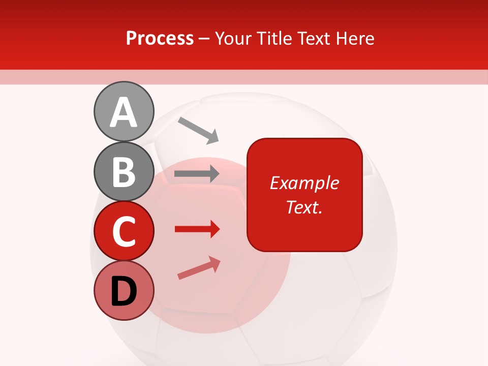 A Soccer Ball With The Flag Of Japan On It PowerPoint Template