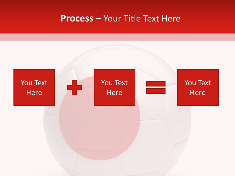 A Soccer Ball With The Flag Of Japan On It PowerPoint Template