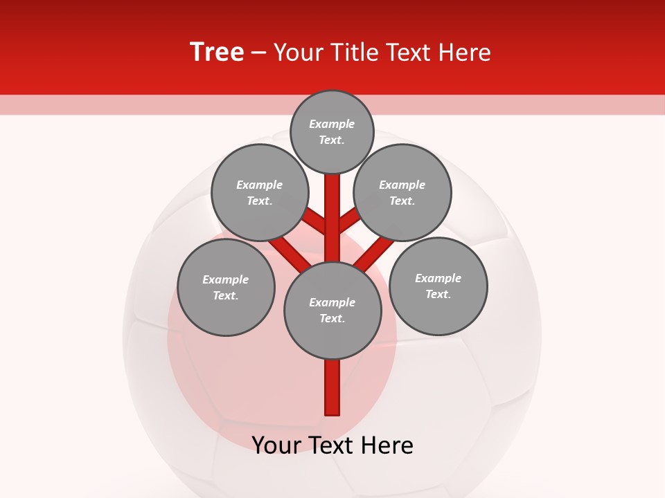 A Soccer Ball With The Flag Of Japan On It PowerPoint Template