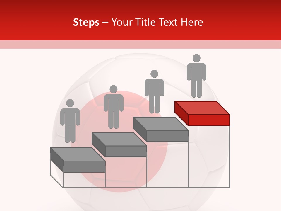 A Soccer Ball With The Flag Of Japan On It PowerPoint Template