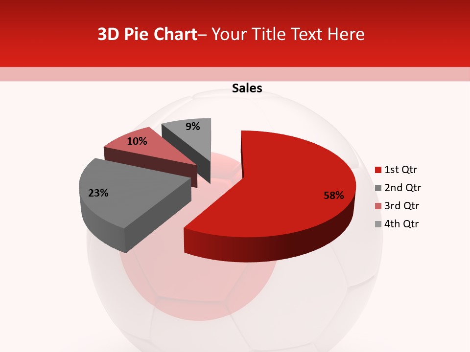 A Soccer Ball With The Flag Of Japan On It PowerPoint Template