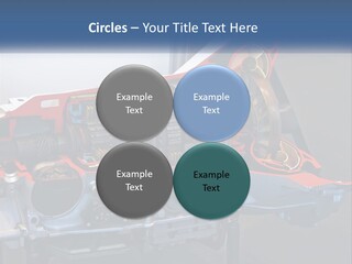 A Car Engine Is Shown With The Name Of The Engine PowerPoint Template