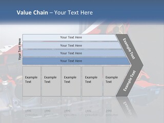 A Car Engine Is Shown With The Name Of The Engine PowerPoint Template
