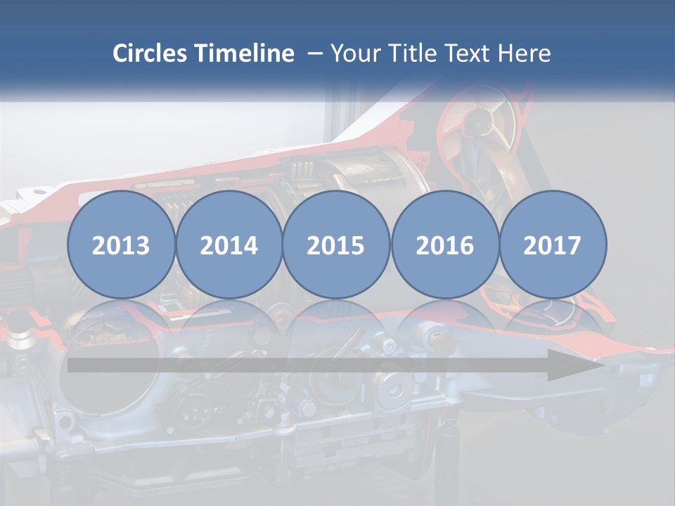A Car Engine Is Shown With The Name Of The Engine PowerPoint Template