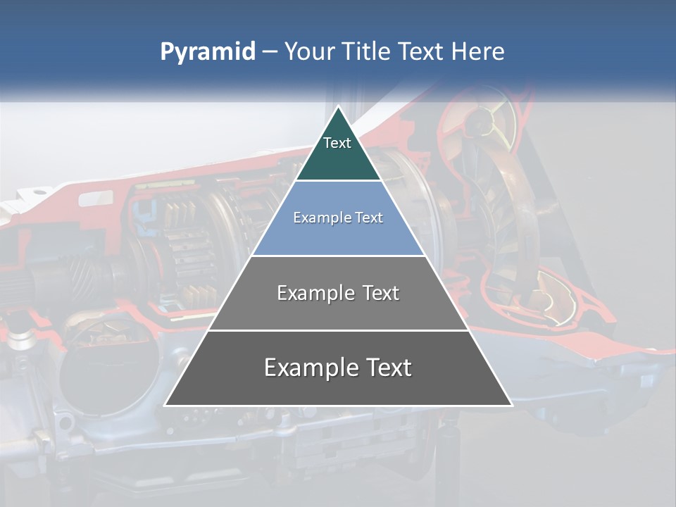 A Car Engine Is Shown With The Name Of The Engine PowerPoint Template