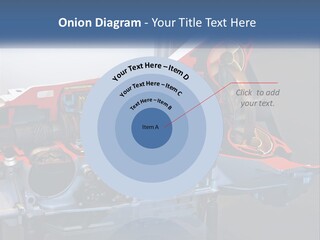 A Car Engine Is Shown With The Name Of The Engine PowerPoint Template