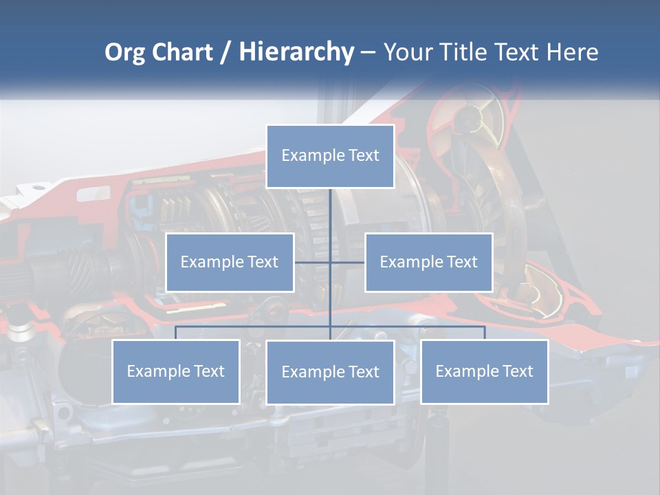 A Car Engine Is Shown With The Name Of The Engine PowerPoint Template