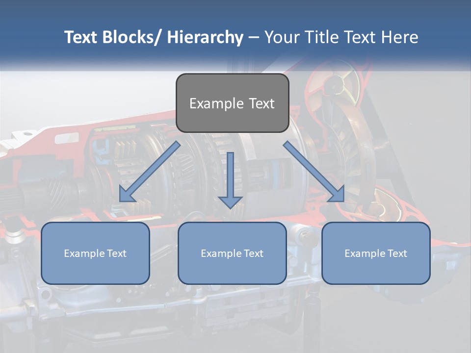 A Car Engine Is Shown With The Name Of The Engine PowerPoint Template