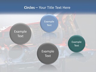 A Car Engine Is Shown With The Name Of The Engine PowerPoint Template