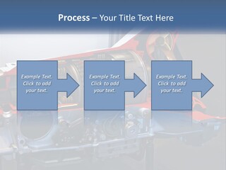 A Car Engine Is Shown With The Name Of The Engine PowerPoint Template