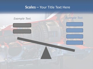 A Car Engine Is Shown With The Name Of The Engine PowerPoint Template