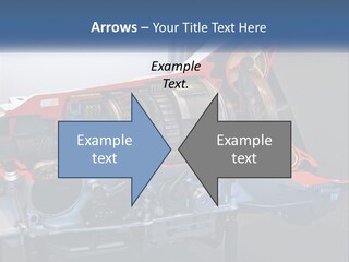 A Car Engine Is Shown With The Name Of The Engine PowerPoint Template