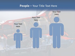 A Car Engine Is Shown With The Name Of The Engine PowerPoint Template
