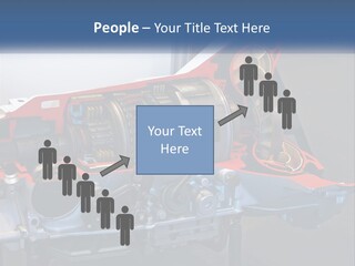 A Car Engine Is Shown With The Name Of The Engine PowerPoint Template