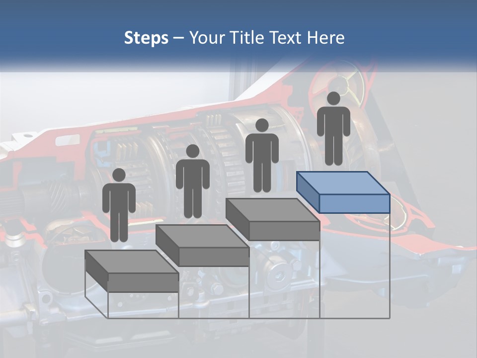 A Car Engine Is Shown With The Name Of The Engine PowerPoint Template