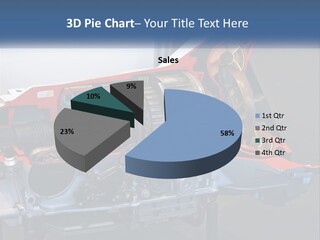 A Car Engine Is Shown With The Name Of The Engine PowerPoint Template