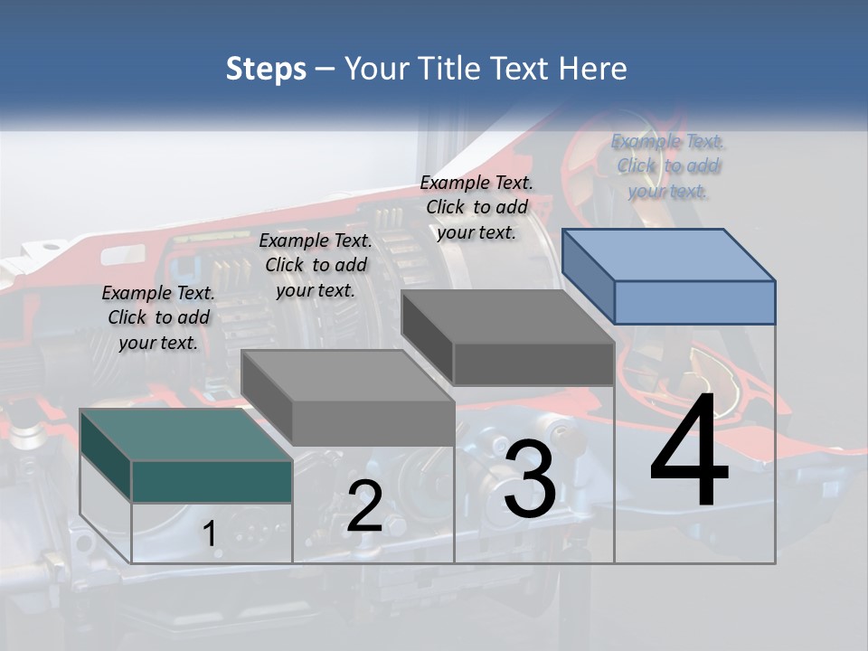 A Car Engine Is Shown With The Name Of The Engine PowerPoint Template