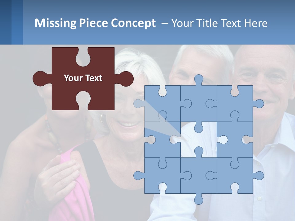 A Group Of Older People Posing For A Picture PowerPoint Template